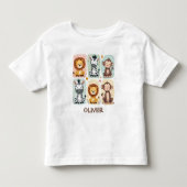 Grillige Safari Dierendoodles Kinder Shirts (Voorkant)