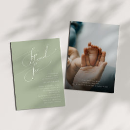 grillige salie groen | Baby Sip en zie foto Kaart