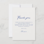 grillige sardines Vrijgezellenfeest bedankkaart (Achterkant)