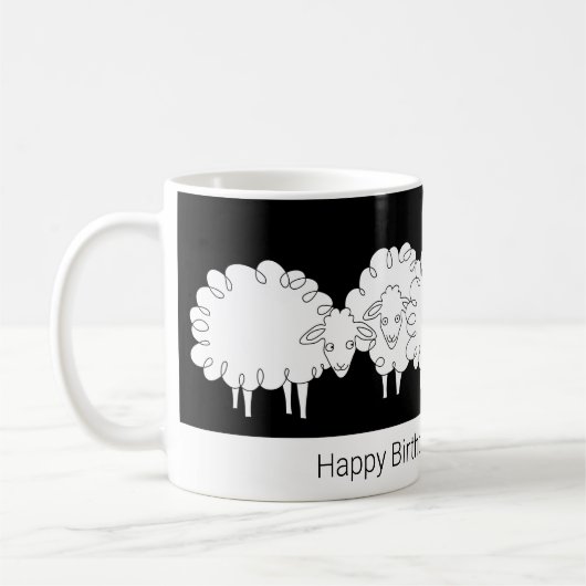Grillige Schaap Mok (Links)
