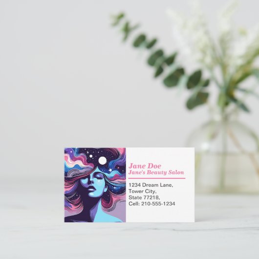  grillige schoonheidssalon afspraak visitekaartje (Staand voorkant)