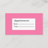  grillige schoonheidssalon afspraak visitekaartje (Achterkant)