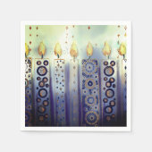 grillige sierkaarsen Chanoeka Servet (Voorkant)