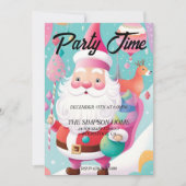 grillige sinterklaas kerstfeest uitnodiging (Voorkant)