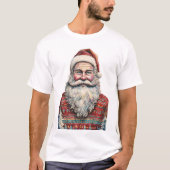 grillige sinterklaas Waterverf T-shirt (Voorkant)