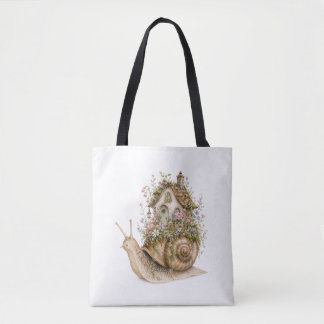 Grillige Slakkenhuis Cottagecore Tote Bag