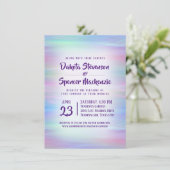 grillige slierten | Holo Fairy Pastel Regenboog Om Kaart (Staand voorkant)