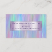 grillige slierten | Holo Fairy Pastel Regenboog Om Visitekaartje (Achterkant)