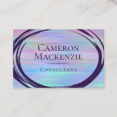 grillige slierten | Holo Fairy Pastel Regenboog Om Visitekaartje (Voorkant)