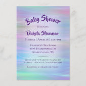 grillige slierten | Holo Fairy Pastel regenboogdou Kaart (Voorkant)