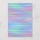 grillige slierten | Holo Fairy Pastel regenboogdou Kaart (Achterkant)