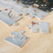 grillige sneeuwpop legpuzzel (Zijkant)