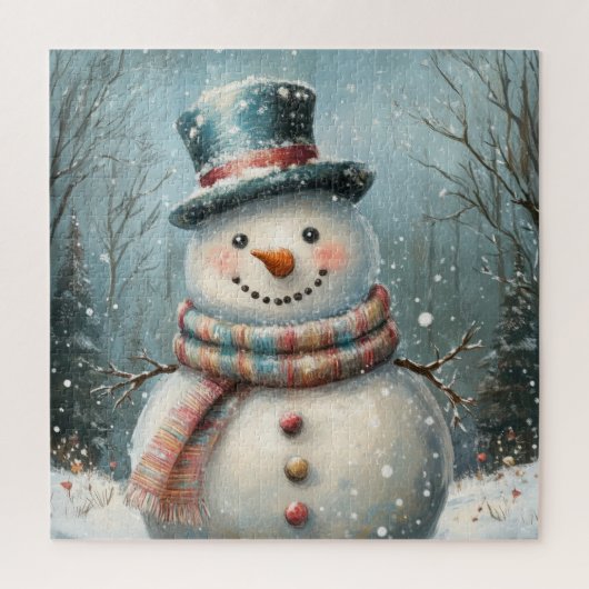 grillige sneeuwpop legpuzzel (Verticaal)