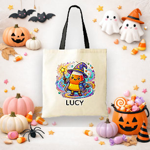 Grillige Snoepmais Tovenaar Trick or Treat Tote Bag