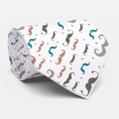 grillige snor medley stropdas (Opgerold)