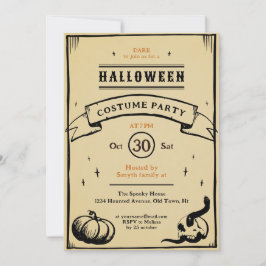 grillige spookachtige vintage kaart