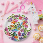 GRILLIGE SPROOKJESACHTIGE VOGELBAD MONOGRAM PARTY PAPIEREN BORDJE (Feest)