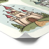 grillige sprookjeskastelen poster (Hoek)