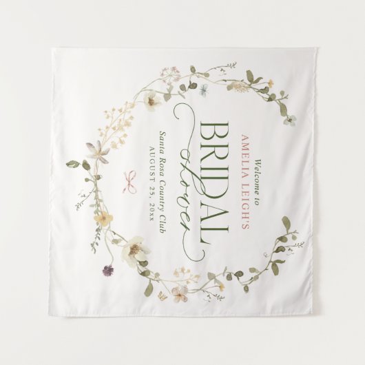 Grillige Sprookjestuin & Strikken Bruidsfeestje Wandkleed (Voorkant (horizontaal))