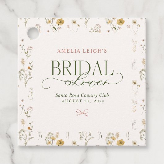 Grillige Sprookjestuin & Strikken Bruidsmeisjesfee Bedankjes Labels (Voorkant)