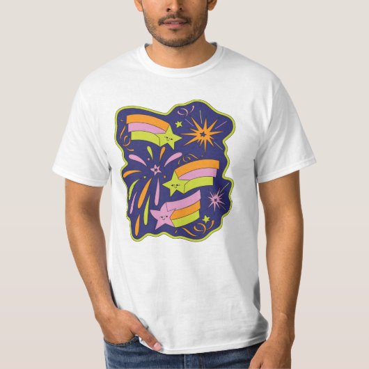 grillige starburstviering t-shirt (Voorkant)