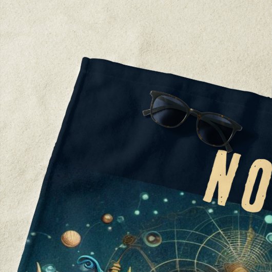 GRILLIGE STEAMPUNK KLEURRIJKE ZEEPAARDJES STRANDLAKEN (In situ)