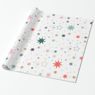 Grillige stervontploffing en sterpatroon cadeaupapier
