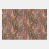 grillige  stijl patroon bloemeninsecten inpakpapier vel (Voorkant 3)