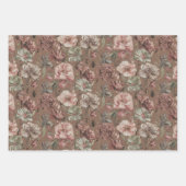 grillige  stijl patroon bloemeninsecten inpakpapier vel (Voorkant 2)