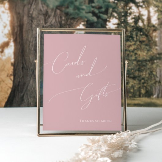 Grillige Stof Roze Baby Borrel Kaarten en Cadeaus Poster