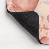 Grillige Stof Roze Hart Cascade Abstract Muismat (Hoek)