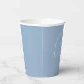 Grillige Stofblauwe Oh Boy Shower Papier Bekers (Rechts)
