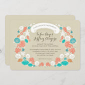 grillige strand bruiloft uitnodigingen (Voorkant / Achterkant)