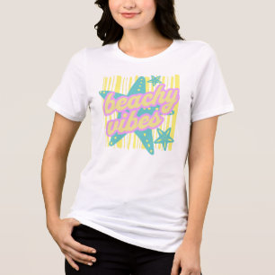 Grillige Strandschelpen Tri-Blend Shirt