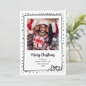 grillige strik | Foto: Vrolijk kerstfeest Feestdagenkaart (Staand voorkant)