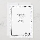 grillige strik | Foto: Vrolijk kerstfeest Feestdagenkaart (Achterkant)