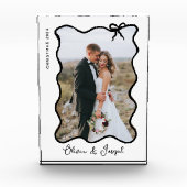 grillige strik | Zwart-Wit Fotoblokken (Voorkant)