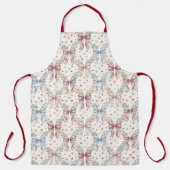 Grillige strikpatroon tuin stijl schort (Voorkant)
