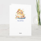 grillige taart | Gefeliciteerd Verjaardag geperson Kaart (Achterkant)