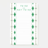 Grillige Te doen of niet te doen pauw Post-it® Notes (Voorkant)