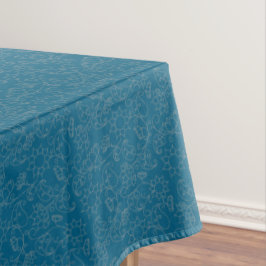 Grillige Teal Oogst Tafelkleed