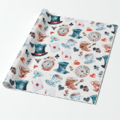 Grillige Thee Tuin Thee Party Patroon Cadeaupapier (Uitgerold)
