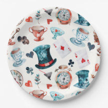 Grillige Theeparij Wonderland Patroon