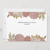 Grillige Tijdlijn Waterverf Dier Bruidsdouche Kaart (Achterkant)