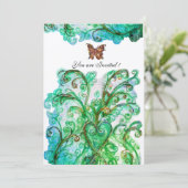 GRILLIGE TIJEN blauw groen champagne Kaart (Staand voorkant)