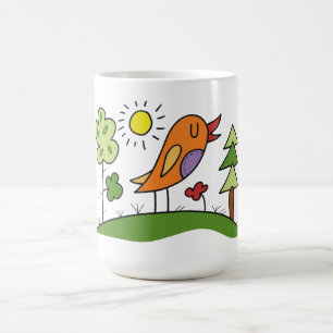 Grillige Tjilpende Vogel Koffiemok