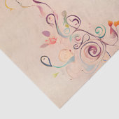 grillige treble clef decoupage tissuepapier (Detail)