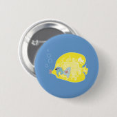 Grillige Tropische Vissen Oceaan Kunst Ronde Button 5,7 Cm (Voorkant /achterkant)