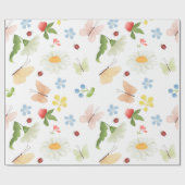 Grillige tuin cadeaupapier (Vlak)