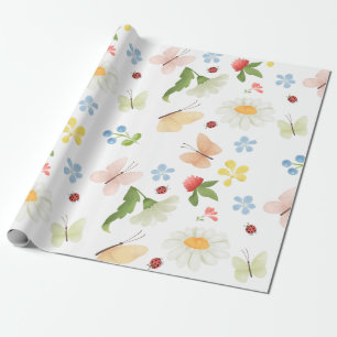 Grillige tuin cadeaupapier